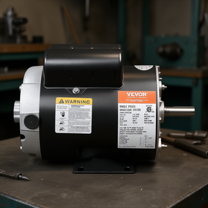 Moteur de compresseur d'air électrique monophasé à induction Vevor 3,7 CV 230 V 56 Frame AC à montage sur pied - Product Image 2