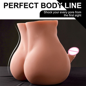 Masturbatore a Torso Maschile Muscoloso a Mezzo Busto con Pene Realistico e Ano Stretto, Dildo a Spinta Automatica e Vibrante, Sex Toy Unisex - Product Image 5