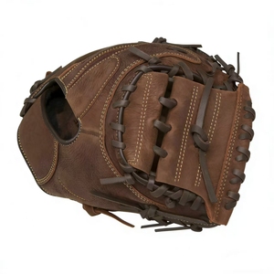 Guante de Béisbol Profesional de Cuero Genuino con Palma Reforzada de 32 Pulgadas para Competencia de Béisbol Estándar de la MLB, Listo para Usar - Product Image 1