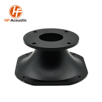 Klaxon diffuseur noir Super aluminium 2 pouces Boulon sur Compression Driver Horn