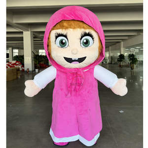 Costume da Mascotte Gonfiabile <span class=keywords><strong>di</strong></span> <span class=keywords><strong>Masha</strong></span>, Personaggio dei Cartoni Animati Natalizi, Colore Bianco, per Adulti, in Vendita - Product Image 6