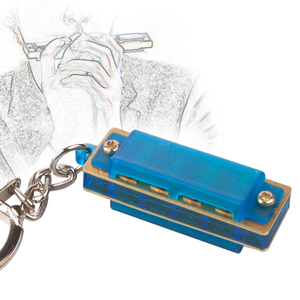 Mini armónica de 4 agujeros con 8 tonos de armónica, collar y cadena para llaves, para la boca, regalo - Product Image 5