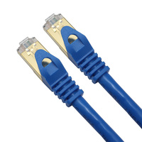 Kabel Jaringan Cat 8 Ethernet 40Gbps 2000Mhz Kabel Cat8 Kabel Cat8 15 Meter 20 Meter 30 Meter Pvc Tembaga Polos