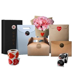 Etiquetas Adhesivas de Papel con Impresión Personalizada, Etiquetas de Vinilo de Agradecimiento en Rollo para Empaquetado de Pequeñas Empresas - Product Image 1