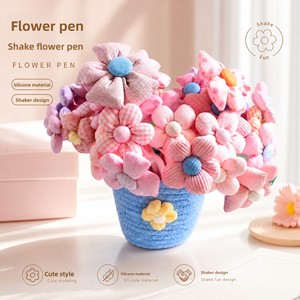Nuevos Bolígrafos Creativos con Flores, Bolígrafos de Gel Rocking Joy, Lindos Bolígrafos con Flores de Tela, Bolígrafos de Ramo de Flores al por Mayor - Product Image 5
