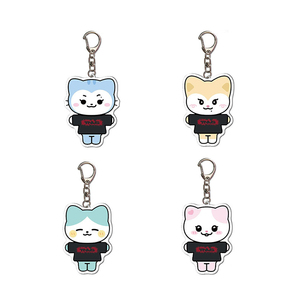 Porte-clés personnalisé en acrylique imprimé UV motif dessin animé, pendentif souvenir, accessoires de sac, ornements suspendus, cadeaux en gros - Product Image 2