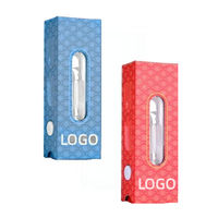 Cajas de cartuchos CR impresas personalizadas al por mayor, cajas de bolígrafos desechables de 1ml, cajas de embalaje de cartuchos vacíos a prueba de niños con ventana