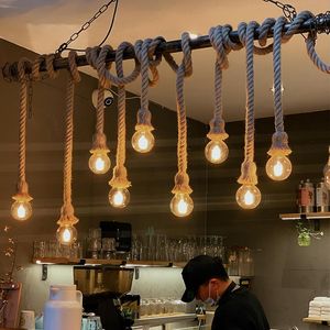 Lustres LED industriels rétro américains en fer, taille moyenne, pour restaurants, cafés internet, caisses enregistreuses, restaurants de fondue - Product Image 2