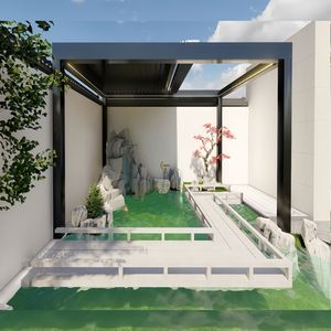 Sistema de Pérgola Retráctil de Aluminio KAKADU 779, Ecológico, con Revestimiento en Polvo, Impermeable, Diseño Inspirado en la Naturaleza - Product Image 3