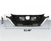 Topzonauto für Nissan Sentra S SV 2024-2025 Vorderer Stoßfänger Oberer Kühlergrill 62310-6LY0A, 623106LY0A