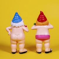 Personnalisé Sexy Gnome Bain Nain Extérieur Statue Drôle Jardin Déco pour Yard Résine Matériel
