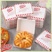 Vente en gros Boîtes à pizza en papier ondulé Boîtes d'emballage et de livraison personnalisées pour tranches de pizza avec logo