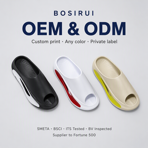 Bosirui Wholesale Custom <strong>Men</strong> Eva <strong>Sport</strong> slippers with logo Cheap White Arch Support Slides slippers Beach Brand Outdoor <strong>Sandals</strong> - Product Image 1