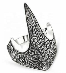 Anillo de espiga de oxidación para hombre, Plata de Ley 925 personalizada, espada Sultán, estilo otomano - Product Image 2