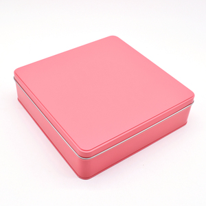 高品质定制食品级巧克力礼品糖果零食巧克力Knafeh Baklava蛋糕锡盒方形金属饼干锡 - Product Image 2