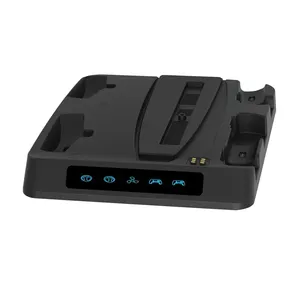 Base de estación de carga de soporte de refrigeración para consola <span class=keywords><strong>PS5</strong></span> / <span class=keywords><strong>PS</strong></span> <span class=keywords><strong>VR2</strong></span>, controlador de casco multifuncional, estante de almacenamiento, ventilador de refrigeración - Product Image 1
