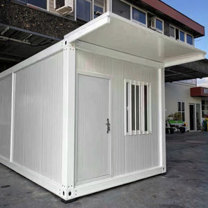 Custom esterno soggiorno camera Flat Pack prefabbricata lana di roccia colore acciaio casa con bordo mobile per la vita urbana - Product Image 6