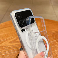 Funda Magnética Transparente a Prueba de Golpes de Acrílico para Redmi Note 15 Pro Plus 14 13 Pro + Redmi A5 15C A7 Pro, Funda de Carga Inalámbrica