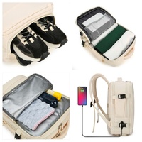 QET1132 Custom Logo Travel Laptop Backpack for Women Carry on Backpack Weekender Business College 16Inch Travel Bags for Men