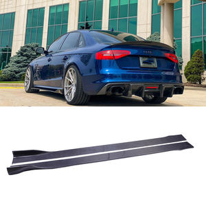 Kit de modification pour <span class=keywords><strong>AUDI</strong></span> A3 A4 A5 <span class=keywords><strong>A6</strong></span> S4 B8.5 Style Fibre de Carbone : Lame <span class=keywords><strong>avant</strong></span>, Diffuseur arrière, Spoiler, Jupes latérales - Product Image 4