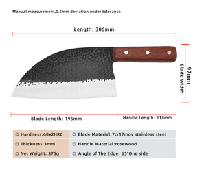 El mejor cuchillo, cuchillo de Chef serbio, forjado hecho a mano, <span class=keywords><strong>cuchillos</strong></span> artesanales, cuchillo <span class=keywords><strong>para</strong></span> deshuesar, Ideal <span class=keywords><strong>para</strong></span> cocina de barbacoa - Product Image 6