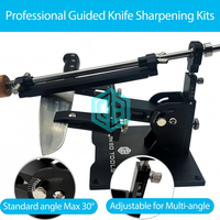 Affûteur de couteaux multi-angles QB et guide d'affûtage de précision - Outil professionnel pour couteaux de cuisine/de chef et entretien des couteaux domestiques