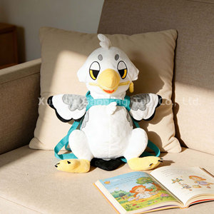 Mochila de Peluche con Diseño de <span class=keywords><strong>Gaviota</strong></span> de Dibujos Animados Personalizada OEM, Cumple con las Normas de Seguridad para Juguetes de EE. UU., Bolso Bandolera de Peluche con Diseño de Águila - Product Image 3