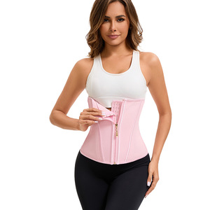 Logo personnalisé femmes <span class=keywords><strong>taille</strong></span> formateur Fitness <span class=keywords><strong>Corset</strong></span> Shaper avec fermeture éclair ceinture colombienne <span class=keywords><strong>femme</strong></span> <span class=keywords><strong>taille</strong></span> formateur ceinture - Product Image 5