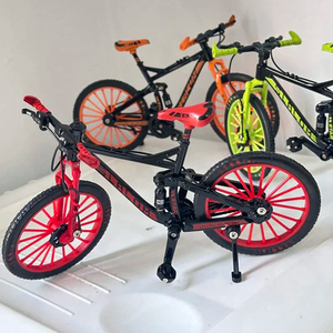 Anpassbares LOGO 1:1 Realistisches 1:10 Druckguss-Miniatur-Mountainbike-Modell - Finger-Fahrrad Tischdekoration Handwerk - Product Image 3