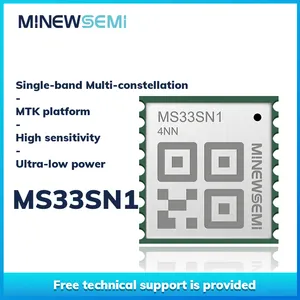 MinewSemi MS33SN1อัลตร้า GPS DBS GLONASS,GALILEO QZSS MTK MTK UART ตำแหน่งที่แม่นยำโมดูล GNSS