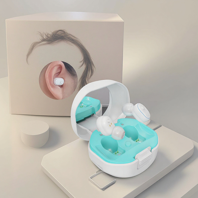 Korea New Trend OTC Ear Hearing Aid APP Control Smart Blue-tooth Wireless Digital Rechargeable Hearing Aids