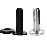 Pieu de sol conique moderne en acier inoxydable, résistant à la rouille, double taille, 8-12 mm, avec deux boulons de verrouillage hexagonaux, pour balcon d'appartement sans cadre