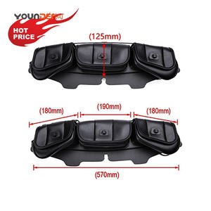 YD-LB01 dernier sac de pare-brise de <span class=keywords><strong>moto</strong></span> en <span class=keywords><strong>cuir</strong></span> PVC étanche pour <span class=keywords><strong>Harley</strong></span> Grand Glide Street Glide '96-'13 - Product Image 2