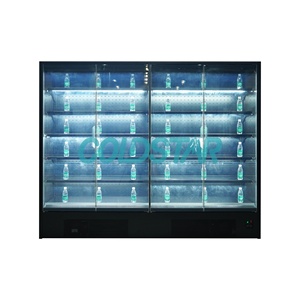 Réfrigérateur <span class=keywords><strong>LG</strong></span> <span class=keywords><strong>4</strong></span> <span class=keywords><strong>portes</strong></span>, vitrine réfrigérée pour légumes et fruits, refroidisseur vertical à ventilateur pour supermarché, refroidisseur de boissons froides - Product Image 5