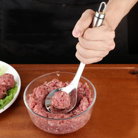 Alat Dapur Sendok Tekan Bakso Stainless Steel 304, Alat Pembuat Bakso Ikan DIY