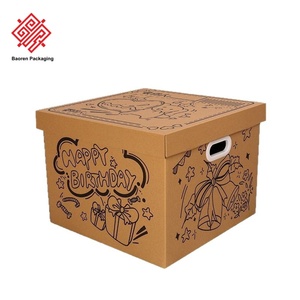 Boîtes cadeaux vides extra larges Baoren Emballage Cadeau d'anniversaire créatif Cartons en papier pour chaussures Ensemble cadeau pour petits amis et petites amies - Product Image 4