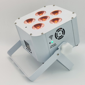 T 6x18w LED Sans Fil Alimenté Par Batterie Uplights 6x18W RGBAW UV 6 en 1 LED Par Lumière pour Night Club DJ - Product Image 6