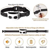 Valla Electrónica Inalámbrica para Perros, Material ABS Blanco, Impermeable, 20h de Duración de Batería, Multifunción, Entrenamiento con Vibración, para Exteriores