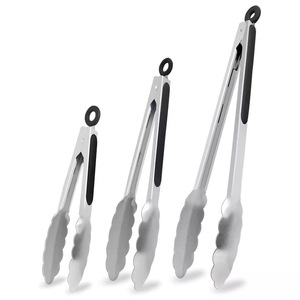 Ensemble <span class=keywords><strong>de</strong></span> pinces <span class=keywords><strong>de</strong></span> <span class=keywords><strong>cuisine</strong></span> <span class=keywords><strong>en</strong></span> acier inoxydable durable pour barbecue, salade, grillades, 3 pièces, pinces à aliments <span class=keywords><strong>en</strong></span> <span class=keywords><strong>silicone</strong></span> lavables au lave-vaisselle - Product Image 6