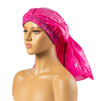 Bonnet de soin capillaire extra long imperméable avec cordon de serrage réglable pour soins profonds, chapeau chauffant pour tresses et locks, vapeur capillaire quatre en un