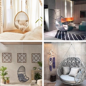 WMT <span class=keywords><strong>Silla</strong></span> Columpio de Patio Moderna para Jardín y Exterior, <span class=keywords><strong>Colgante</strong></span>, Tejida con Cuerda, Personalizada, Popular en Internet, para Balcón y Ocio - Product Image 3