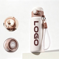 Gobelet isotherme en acier inoxydable à double paroi de 16 oz avec logo personnalisé, bouteille d'eau de voyage, nouveau design, bouteilles d'eau de sport