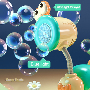 Venta caliente Caracol de dibujos animados máquina automática de burbujas luces para niños padre-hijo divertido verano al aire libre burbuja soplando juguetes para niños - Product Image 4