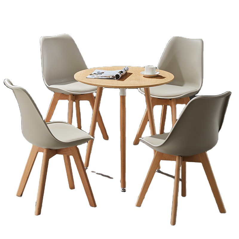 dining room Tulip dining chairs set 4 wood modern home furniture Nordic table and chair set of 4 dinner table dining tables set