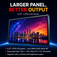 Projecteur LCD 4K natif 1100 ANSI Lumens Véritable 4K 3840x2160 Home Cinéma Correction automatique de la distorsion trapézoïdale Android 13 Haut-parleur 10W WiFi OEM