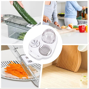 Wholesale <b>Kitchen</b> <b>Accessories</b> 3 in 1 Slicers for Hard Boiled Slice Modes Heavy Duty Stainless Steel Cutter Cooking Tool - Product Image 4