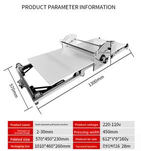 Machine à pâte <span class=keywords><strong>professionnelle</strong></span> multi-scénarios pour boulangeries, pizzerias et écoles culinaires – Équipement de pâtisserie compact OEM - Product Image 5