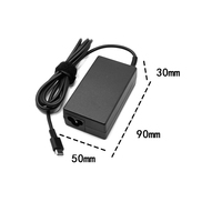 Chargeur portable ultra-fin 65W 20V 3.25A Type-C pour ordinateur portable, adaptateur secteur AC/DC avec protection, compatible