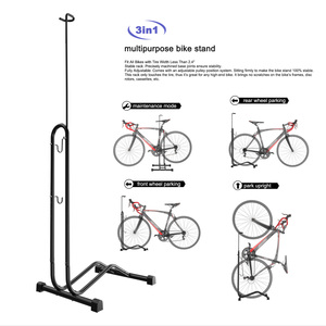 Support de réparation professionnel pour vélo, 3 en 1, sur pied, pour stationnement à domicile, hauteur réglable, roues de 12 à 27,5 pouces - Product Image 3
