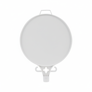 Placa Redonda en Blanco con Gancho y Enchufe Integrado de 28 cm, Señal de Advertencia de Tráfico, Material PP - Product Image 2